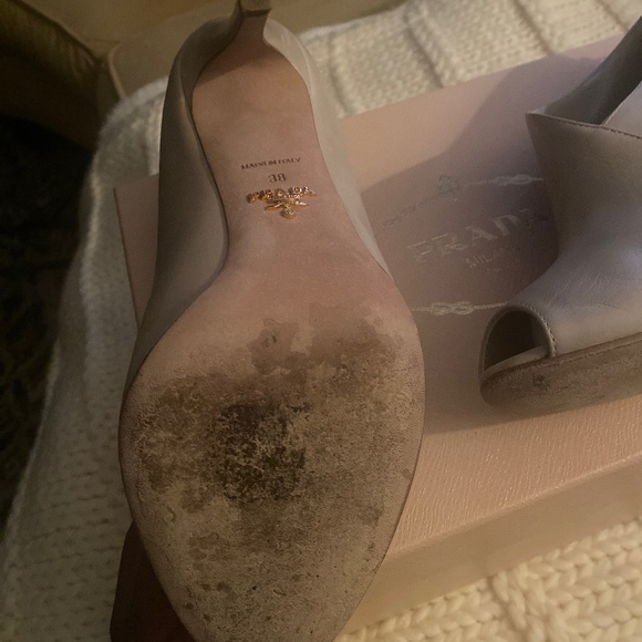 Prada Asymmetrical Peep Toe Bootie - Picture 5 of 11